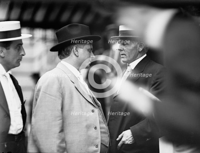 Democratic National Convention - W. Davis of State Department; Sen. Gore of Oklahoma..., 1912. Creator: Harris & Ewing.