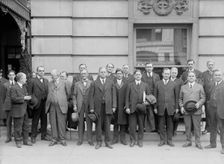 Democratic State Chairman Outside Willard Hotel, with Some of Democratic National Committee..., 1916 Creator: Harris & Ewing