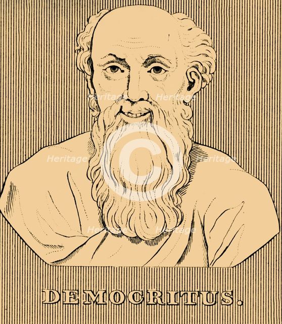 'Democritus', (c460-370 BC), 1830. Creator: Unknown.