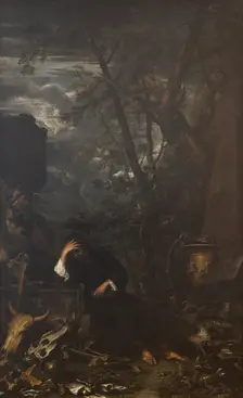 Democritus in Meditation on the Ending of all Things, 1650-1651. Creator: Salvator Rosa