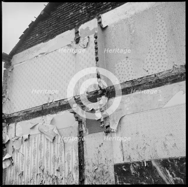 Demolished houses, Stoke-on-Trent, 1965-1968. Creator: Eileen Deste.
