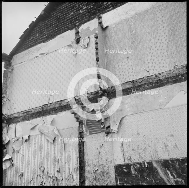 Demolished houses, Stoke-on-Trent, 1965-1968. Creator: Eileen Deste.