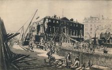 Demolishing Devonshire House 1927. Creator: William Walcot