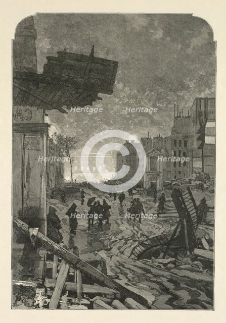 Demolition, 1869. Creator: Daniel Urrabieta Vierge (Spanish, 1851-1904).