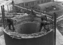 Demolition work Manvers Main colliery, Wath upon Dearne, South Yorkshire, September 1956. Creator: Michael Walters