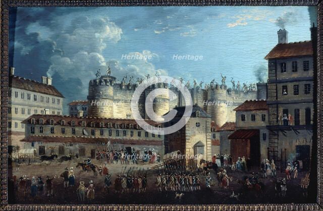 Demolition of the Bastille, July 17, 1789. Creator: Pierre-Antoine Demachy.