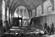 Demolition of the old dining-hall of the Inner Temple, 1869. Creator: Unknown