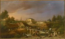 Demolition of the Sint-Jorispoort (The Gate of Saint George) in 1866, 1869. Creator: Braekeleer, Ferdinand de, the Elder (1792-1883)