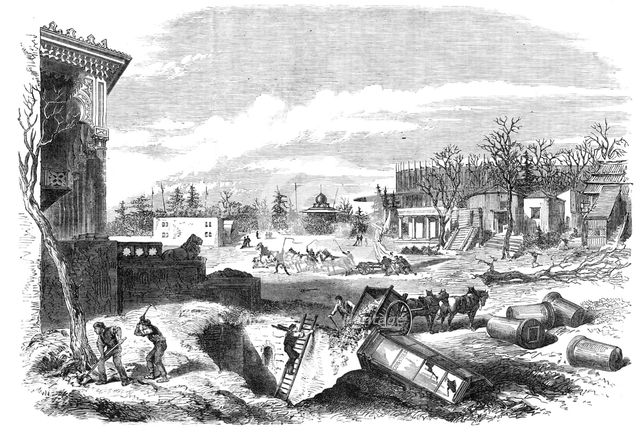 Demolition of the Paris Exhibition Building: the Park, 1868. Creator: Unknown.