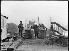 Demolition of Waterloo Bridge, City of Westminster, Greater London Authority, 1936. Creator: Charles William Prickett