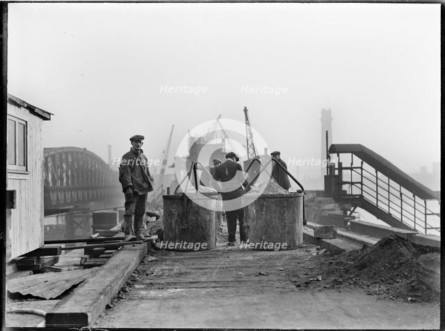 Demolition of Waterloo Bridge, City of Westminster, Greater London Authority, 1936. Creator: Charles William  Prickett.
