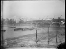 Demolition of Waterloo Bridge, City of Westminster, Greater London Authority, 1936. Creator: Charles William Prickett