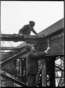 Demolition of Waterloo Bridge, Lambeth, Greater London Authority, 1936. Creator: Charles William Prickett