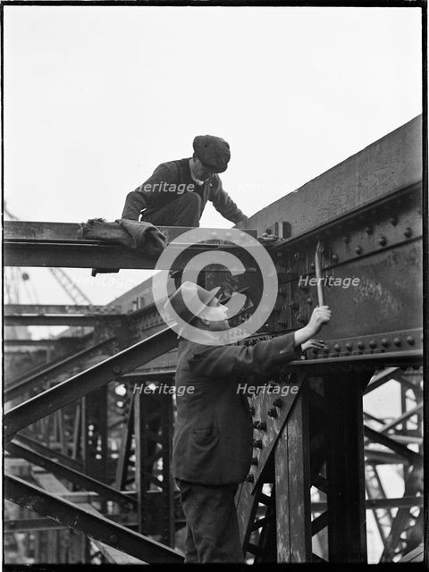 Demolition of Waterloo Bridge, Lambeth, Greater London Authority, 1936. Creator: Charles William  Prickett.