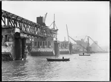 Demolition of Waterloo Bridge, Lambeth, Greater London Authority, 1936. Creator: Charles William Prickett