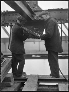 Demolition of Waterloo Bridge, Lambeth, Greater London Authority, 1936. Creator: Charles William Prickett