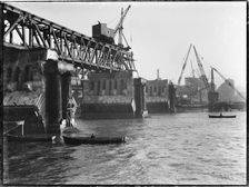 Demolition of Waterloo Bridge, Lambeth, Greater London Authority, 1936. Creator: Charles William Prickett