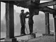Demolition of Waterloo Bridge, Lambeth, Greater London Authority, 1936. Creator: Charles William Prickett