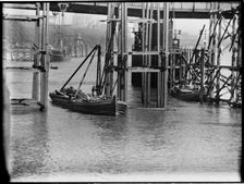 Demolition of Waterloo Bridge, Lambeth, Greater London Authority, 1936. Creator: Charles William Prickett