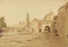 Demolition of Fisher Gate, about 1859. Creator: Unknown
