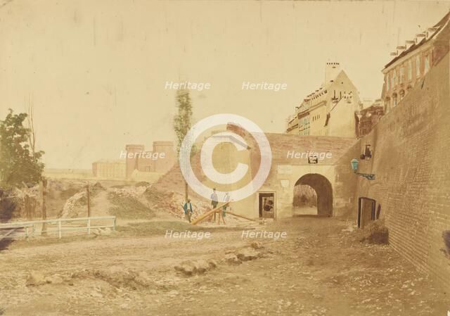 Demolition of Fisher Gate, about 1859. Creator: Unknown.