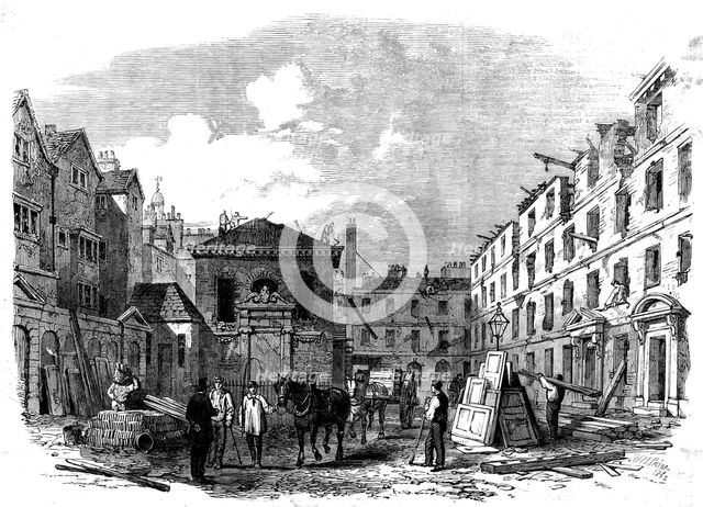 Demolition of Lyon's Inn, Strand, 1862. Creator: Unknown.
