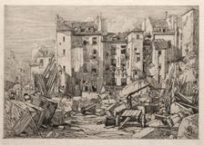 Demolition of Old Houses in Paris, 1862. Creator: Maxime Lalanne (French, 1827-1886)