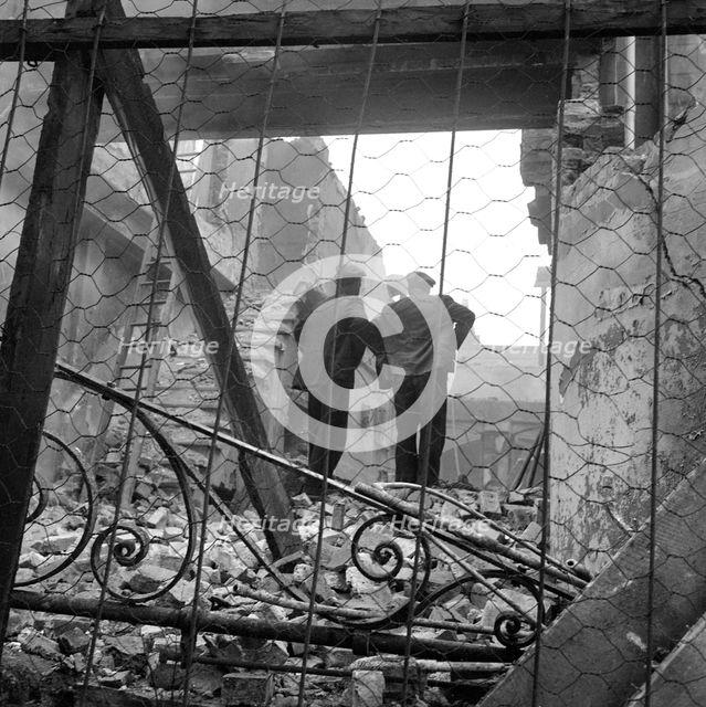 Demolition site, London, 1960-1965. Artist: John Gay
