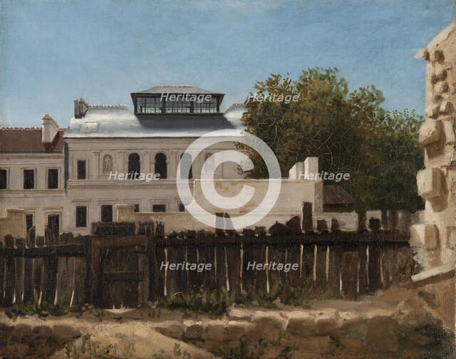 Demolition site with Palladian villa in the background,  c.1820. Creator: Prosper Barbot.