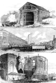 Demolitions for the Great Eastern Railway extension to Broad-Street, 1871. Creator: Unknown