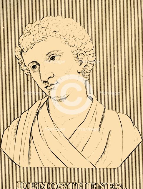 'Demosthenes', (384-322 BC), 1830. Creator: Unknown.
