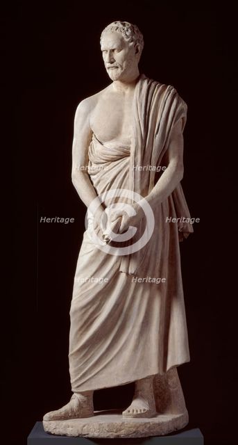 Demosthenes: cast of a Roman version of a lost Greek original, c295 BC-285 BC. Creator: Unknown.