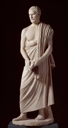 Demosthenes: cast of a Roman version of a lost Greek original, c295 BC-285 BC. Creator: Unknown