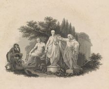 Demosthenes, Cicero and William Pitt, Earl of Chatham, 1750-1815. Creator: Francesco Bartolozzi