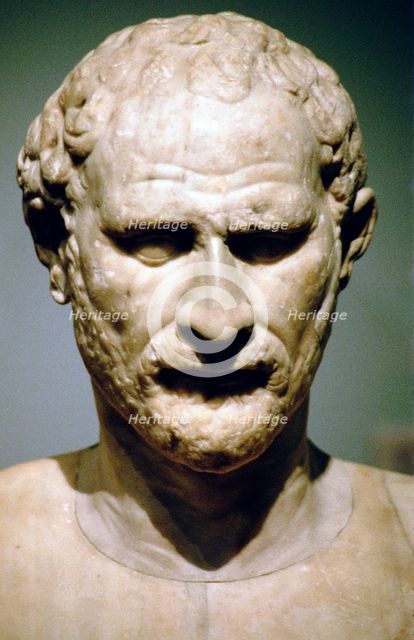 Demosthenes, Athenian orator and statesman. Artist: Unknown