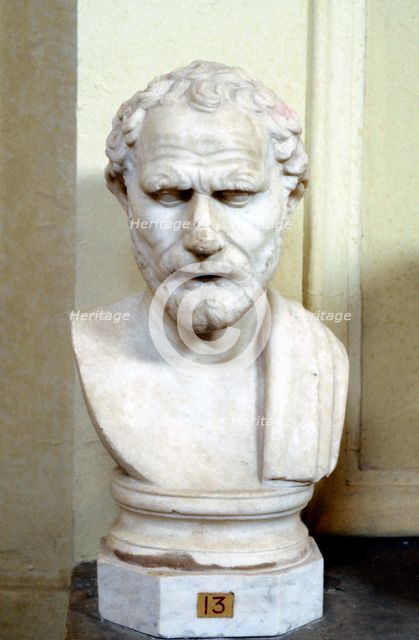 Demosthenes, Athenian orator and statesman. Artist: Unknown