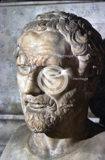 Demosthenes. Greek Orator & Statesman, 384-322 BC. Artist: Unknown.