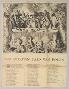 Den Grooten Raad van Romen, 1665-1708. Creator: Style of Romeyn de Hooghe (Dutch, Amsterdam 1645-1708 Haarlem)