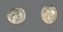 Denarius (Coin) Depicting the God Apollo, 66 BCE. Creator: Unknown