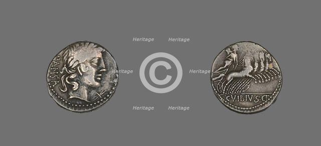 Denarius (Coin) Depicting the God Apollo, 90 BCE. Creator: Unknown.