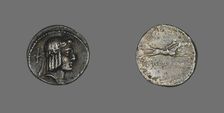 Denarius (Coin) Depicting the God Apollo, about 67 BCE. Creator: Unknown