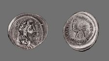Denarius (Coin) Depicting the God Quirinus, 60 BCE, issued by the Roman Republic, C. Memmius (moneye Creator: Unknown