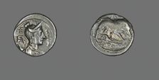 Denarius (Coin) Depicting the Goddess Diana, about 68 BCE. Creator: Unknown