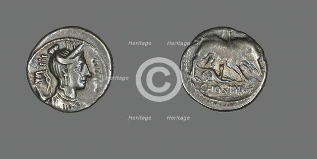 Denarius (Coin) Depicting the Goddess Diana, about 68 BCE. Creator: Unknown.