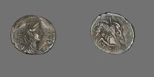 Denarius (Coin) Depicting the Goddess Diana, about 68 BCE. Creator: Unknown