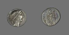 Denarius (Coin) Depicting the Goddess Salus, about 49 BCE. Creator: Unknown