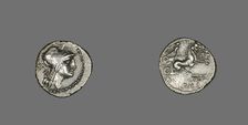 Denarius (Coin) Depicting the Goddess Roma, 91 BCE. Creator: Unknown