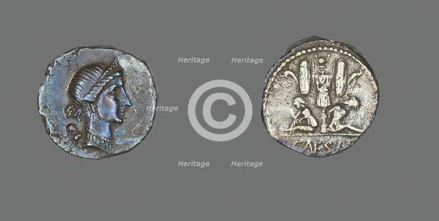 Denarius (Coin) Depicting the Goddess Venus, 46-45 BCE. Creator: Unknown.