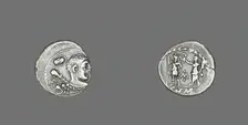Denarius (Coin) Depicting the Hero Hercules, 100 BCE. Creator: Unknown
