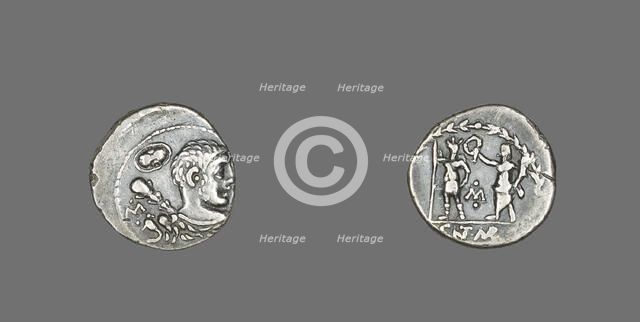 Denarius (Coin) Depicting the Hero Hercules, 100 BCE. Creator: Unknown.